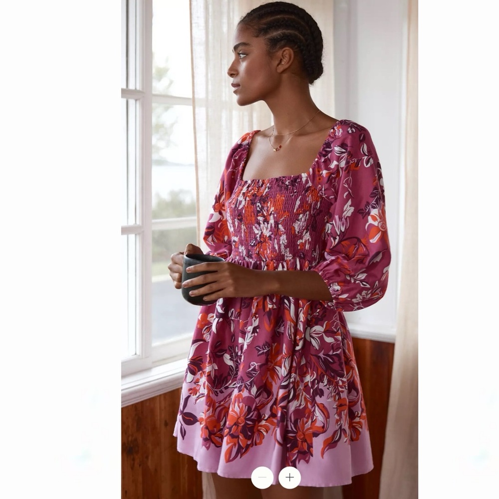 Anthropologie Alexandra Farmer Smocked Dress